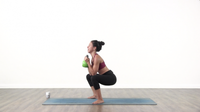 screenshot from online yoga class  at Yogateket yoga studio in Uppsala sweden