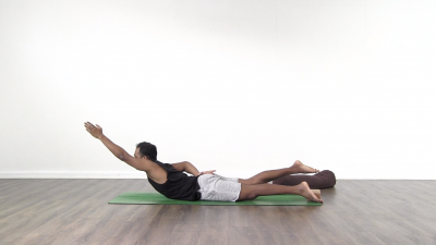 Locust pose yoga